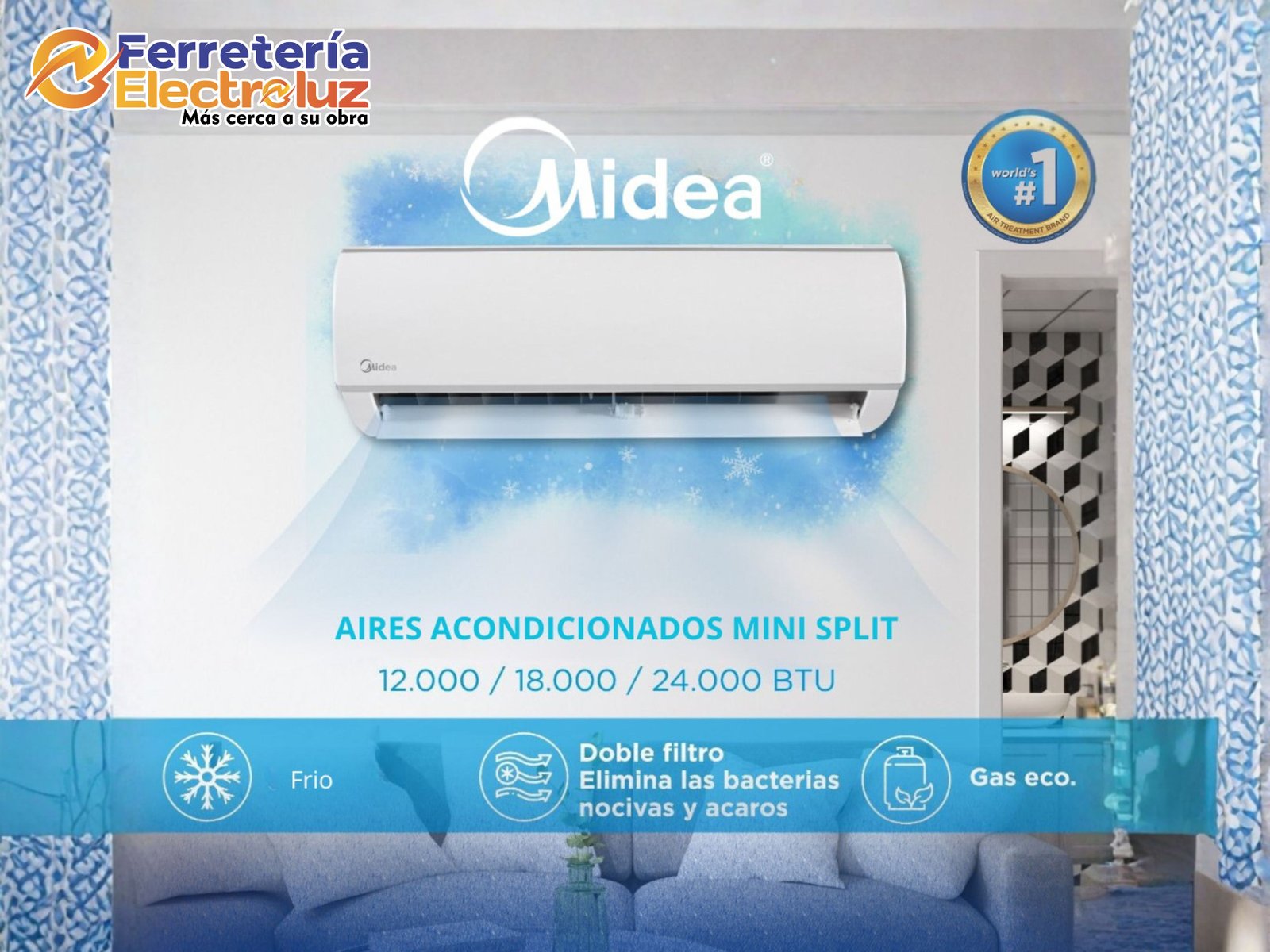 Aire Acondicionado Midea Mini Split Ecomaster