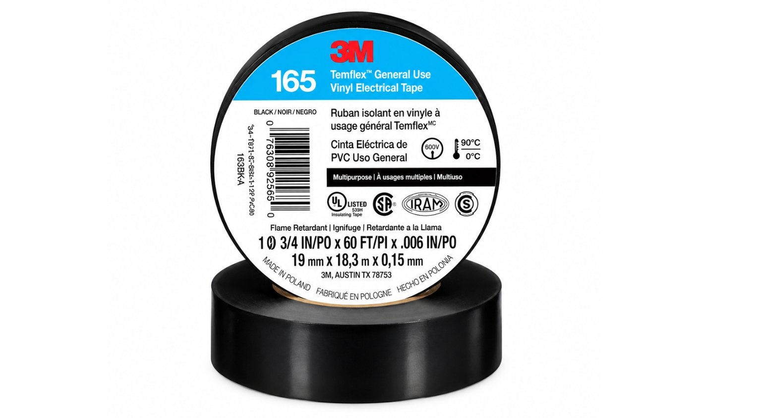 Cinta Eléctrica 3M™ Temflex™ 165