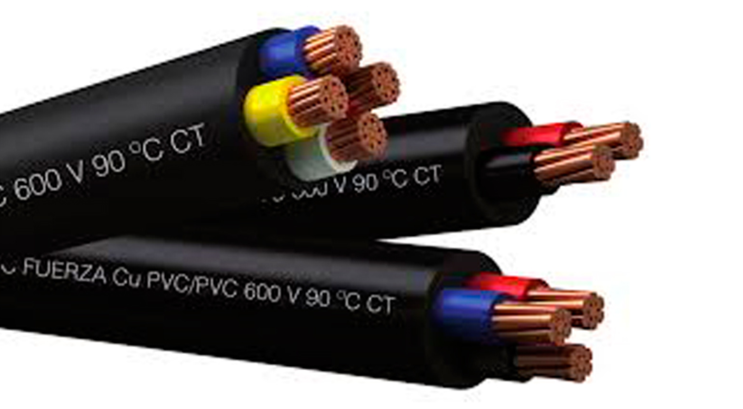 Cable Encauchetado de 2, 3 y 4 Líneas en Cobre